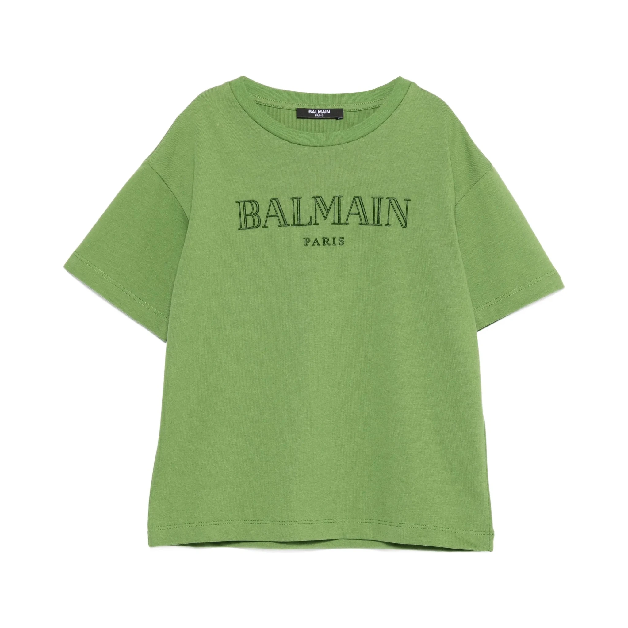 Balmain T-shirts and Polos Green