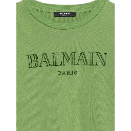 Balmain T-shirts and Polos Green