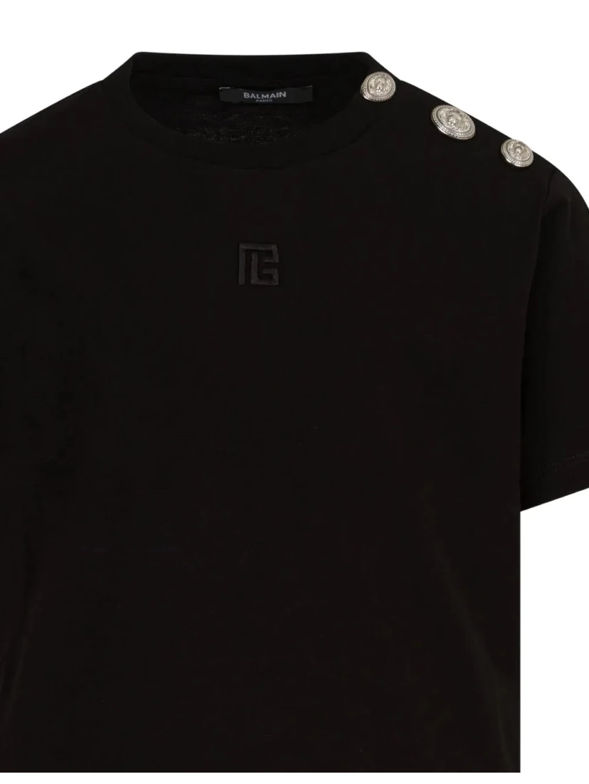 Balmain T-shirts and Polos Black