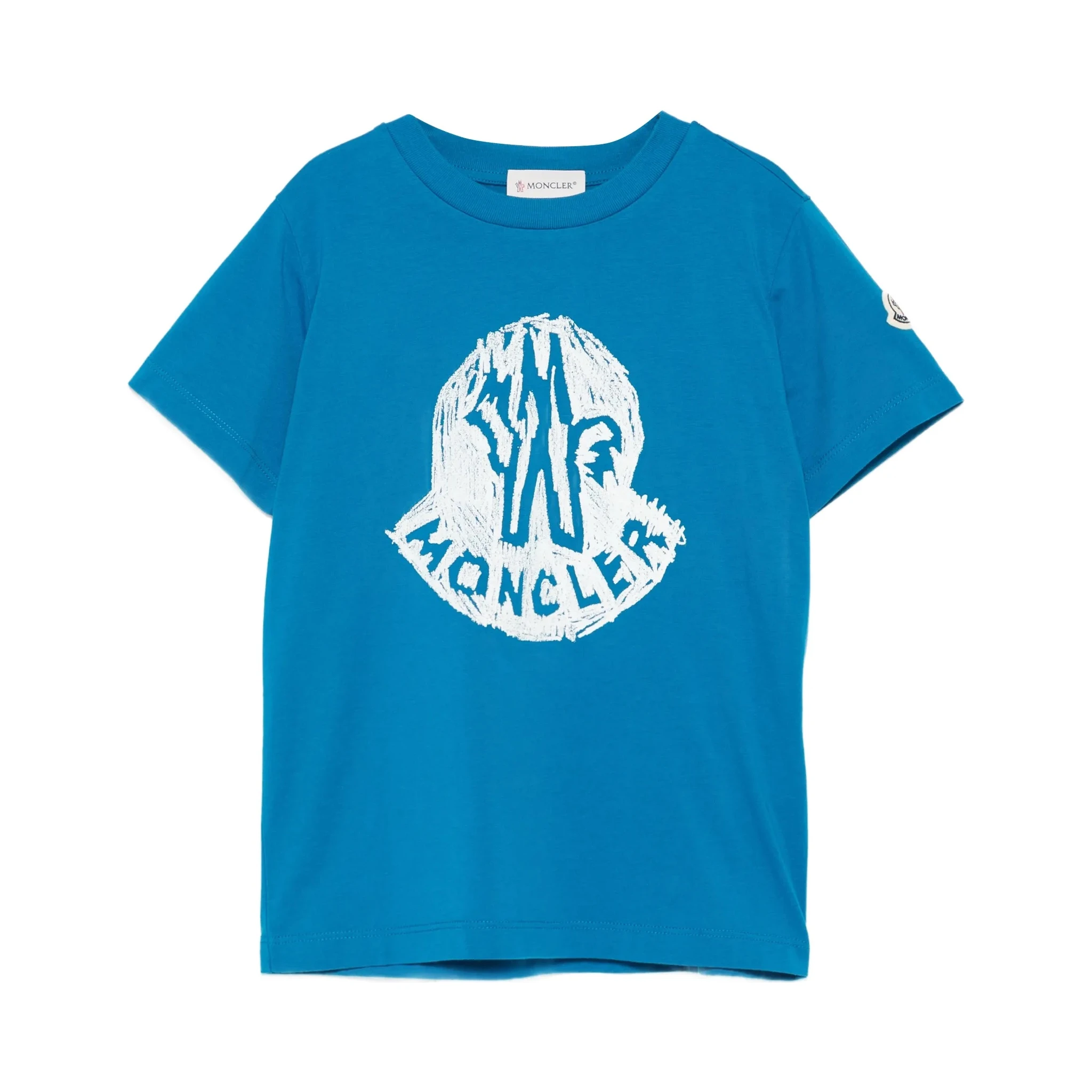 MONCLER KIDS T-shirts and Polos Blue