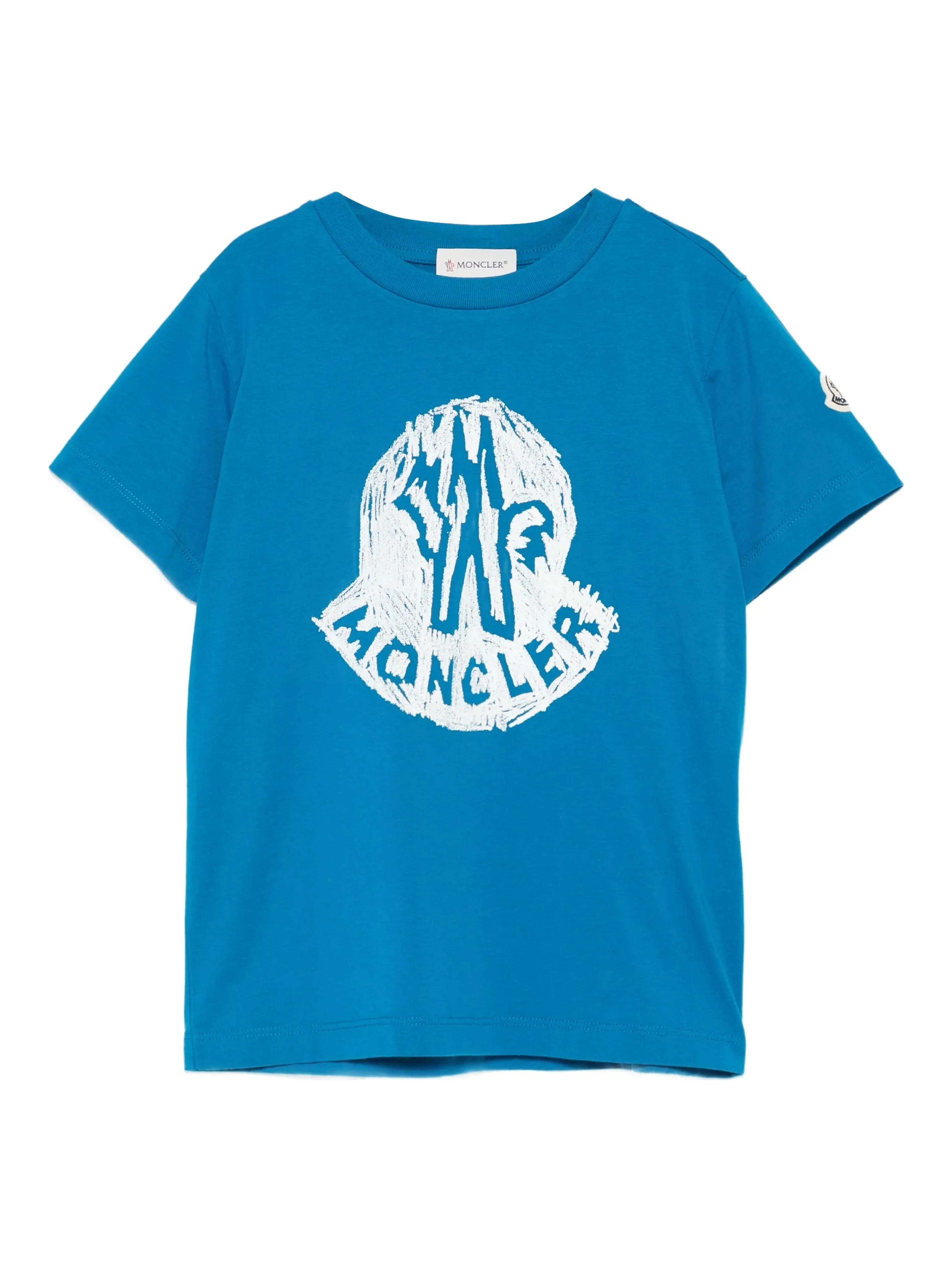 MONCLER KIDS T-shirts and Polos Blue