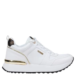 White Polyethylene Low Top Sneakers
