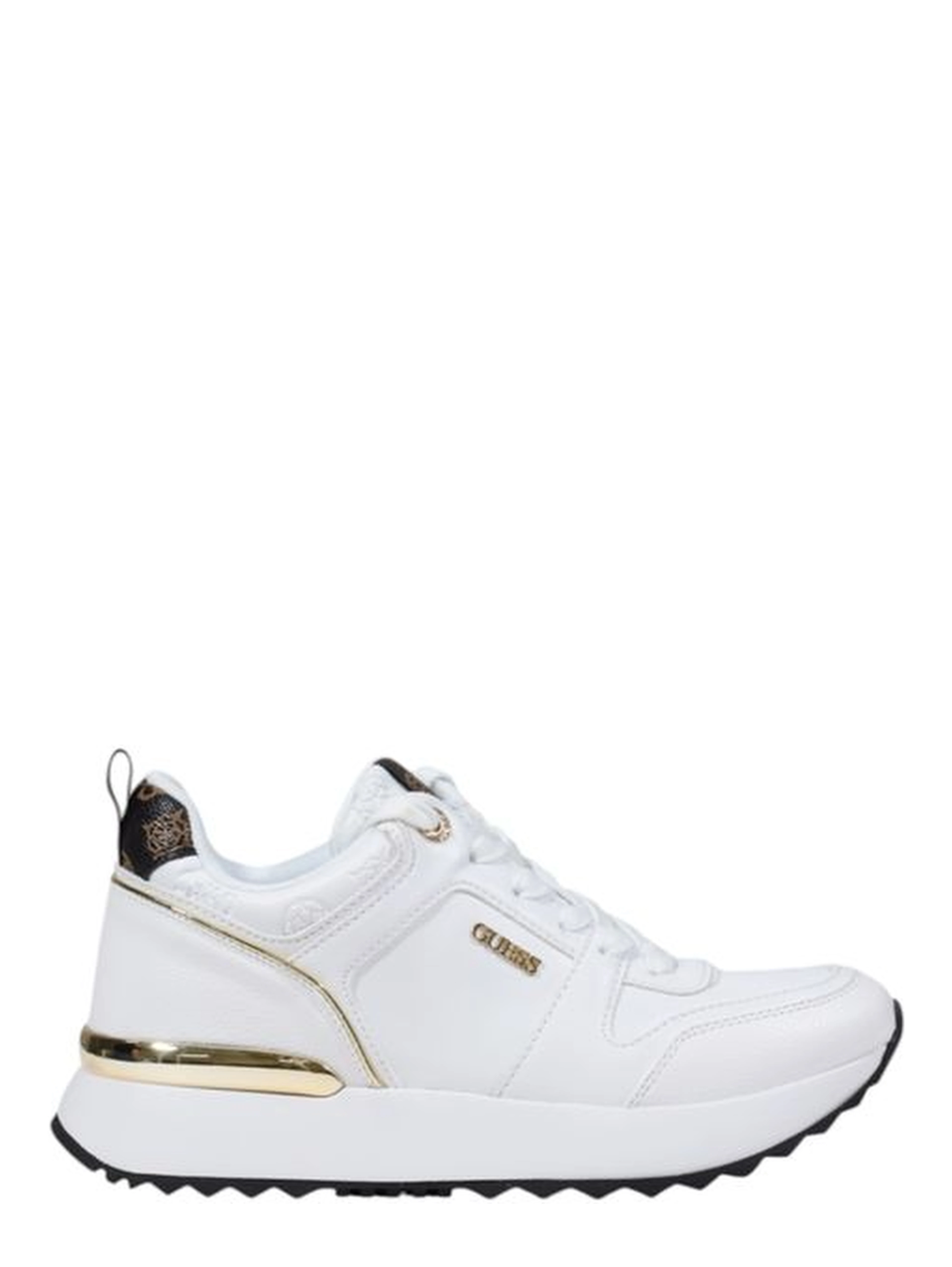 White Polyethylene Low Top Sneakers