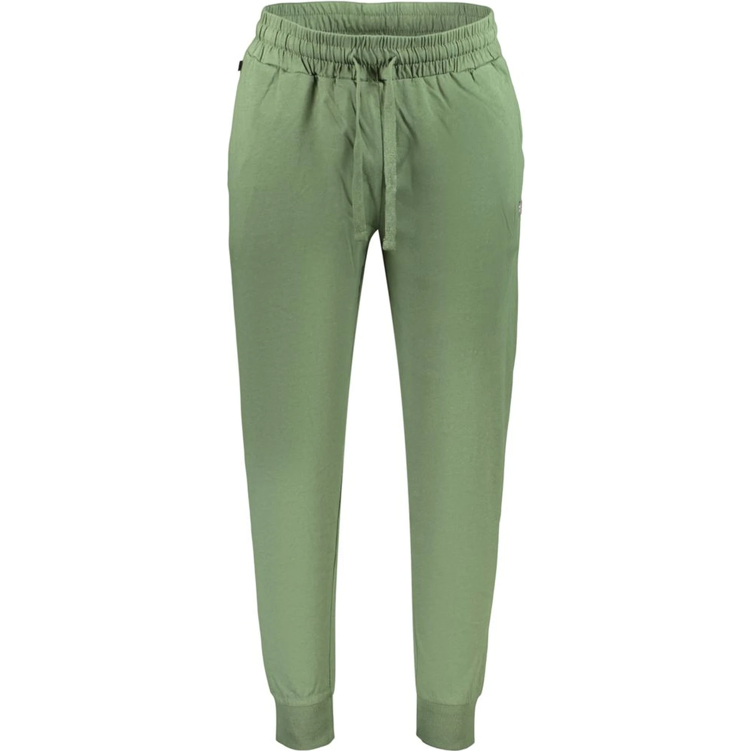 Green Cotton Athletic Pants
