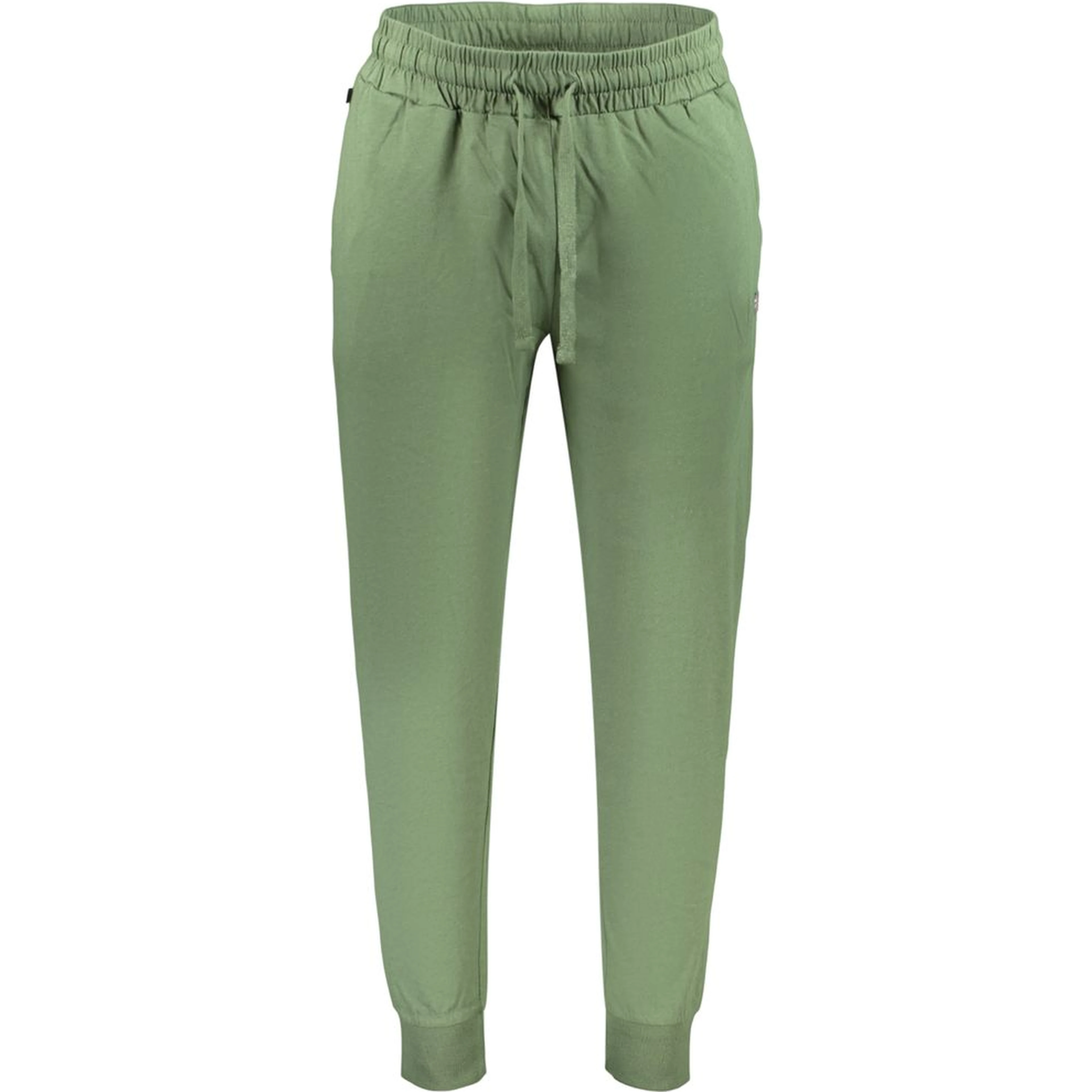 Green Cotton Athletic Pants