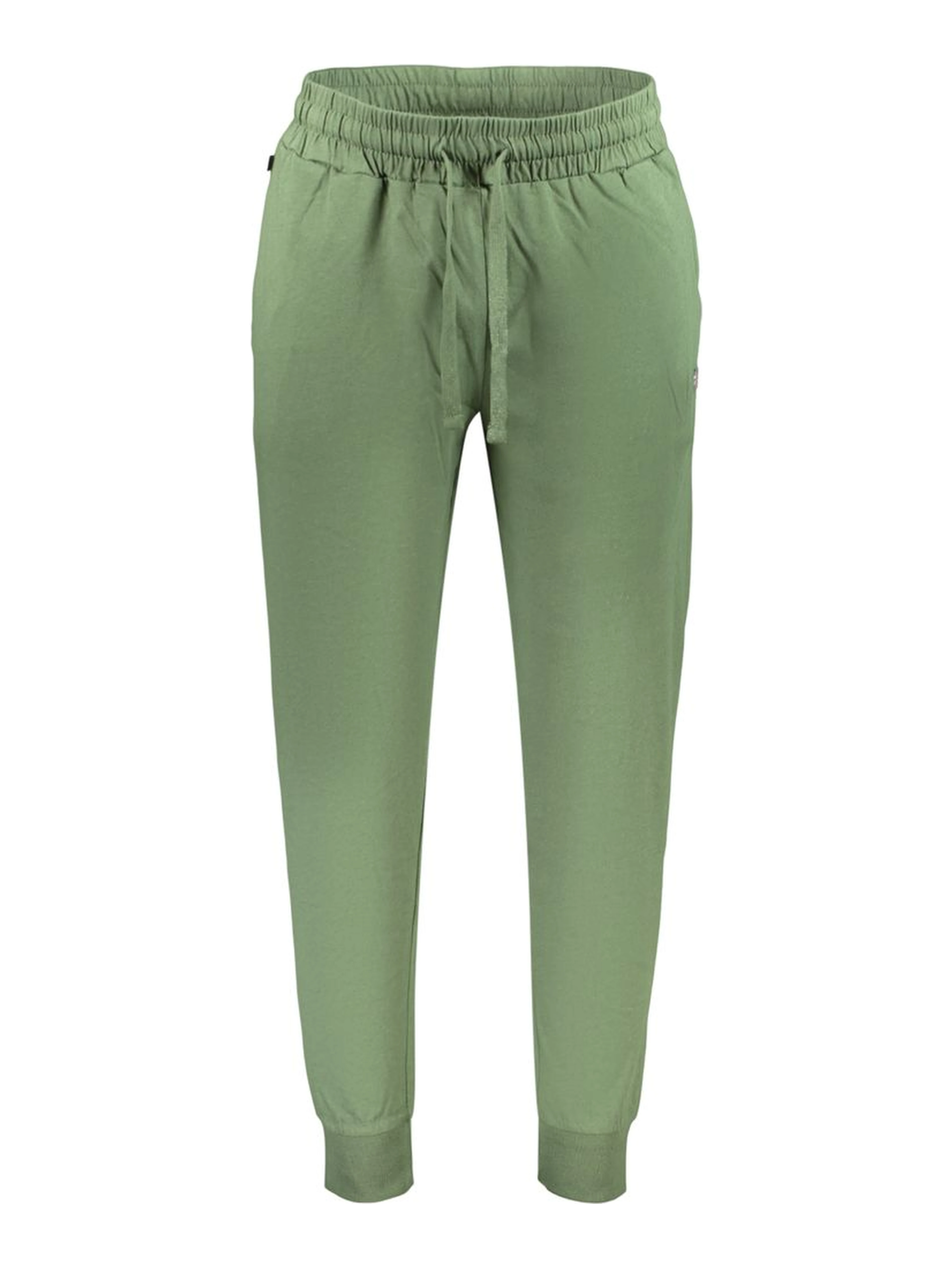 Green Cotton Athletic Pants