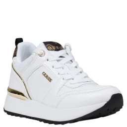 White Polyethylene Low Top Sneakers