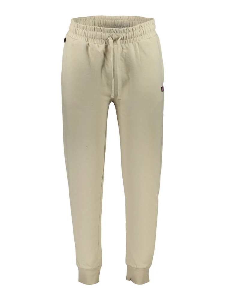 Beige Cotton Men's Sweatpants