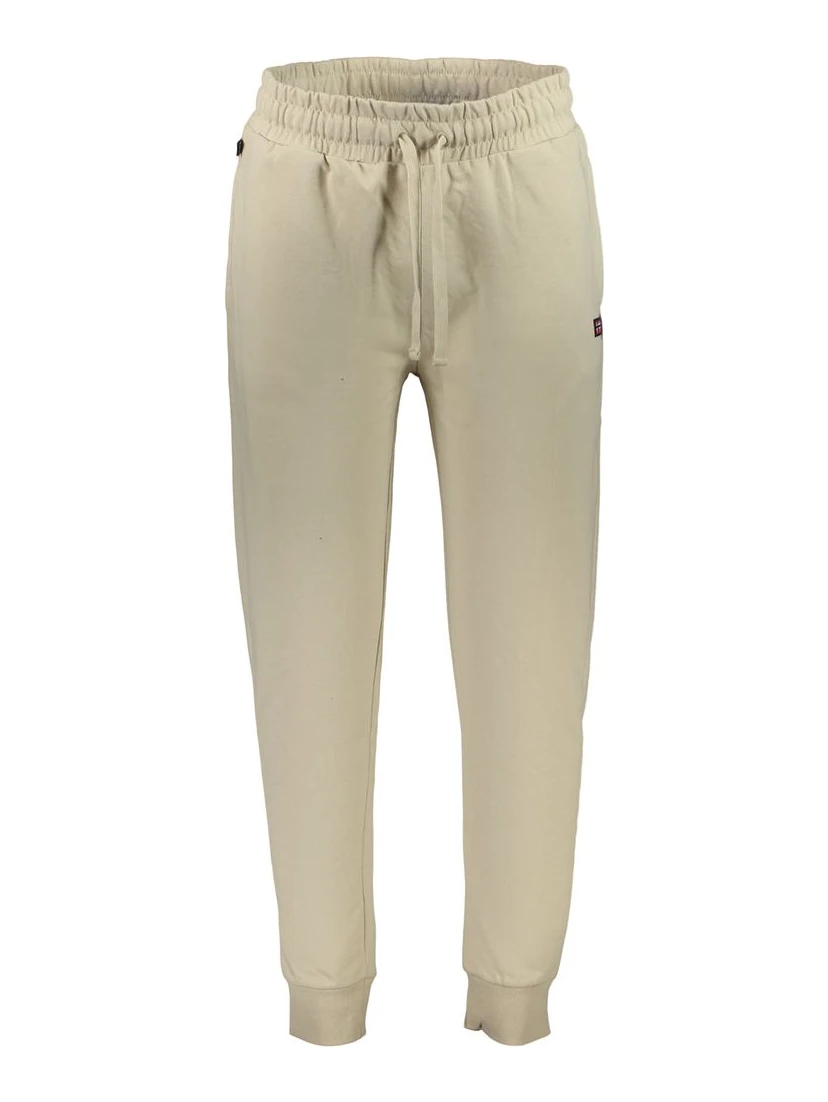 Beige Cotton Men's Sweatpants