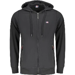 Black Cotton Sweatshirt