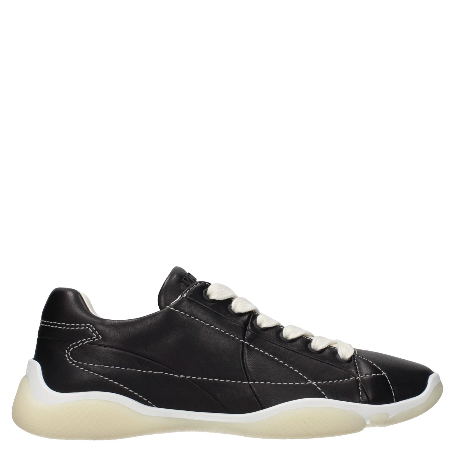 Black Leather Sneakers