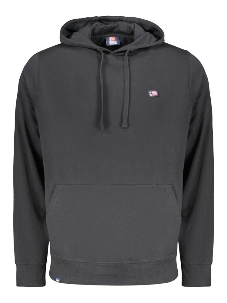 Black Cotton Sweatshirt