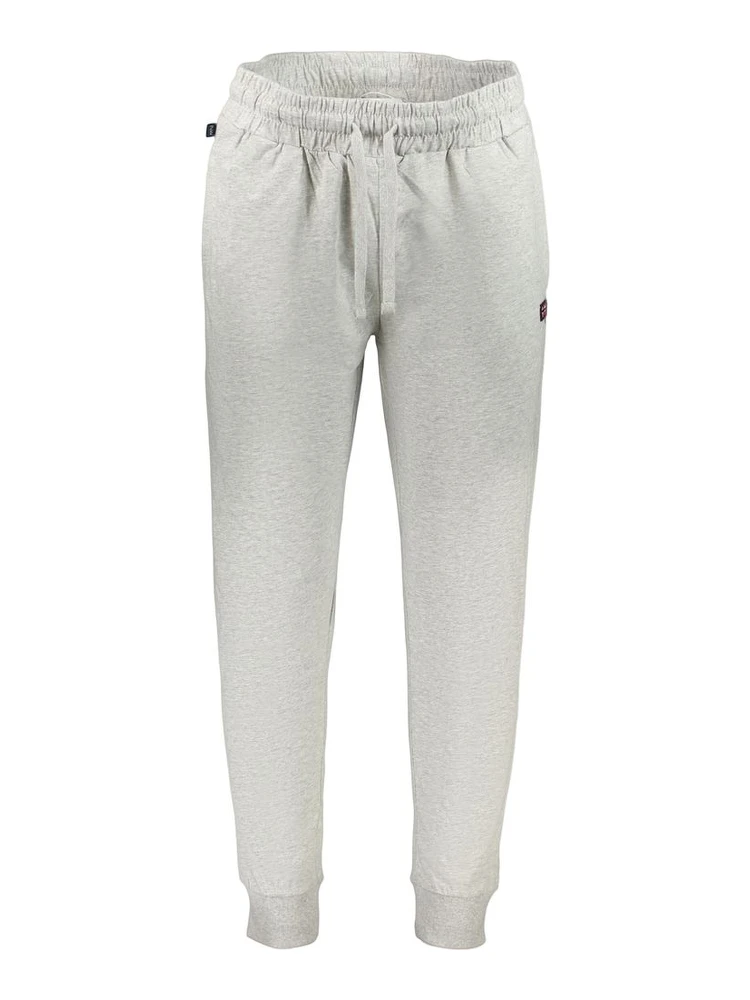 Gray Cotton Athletic Pants