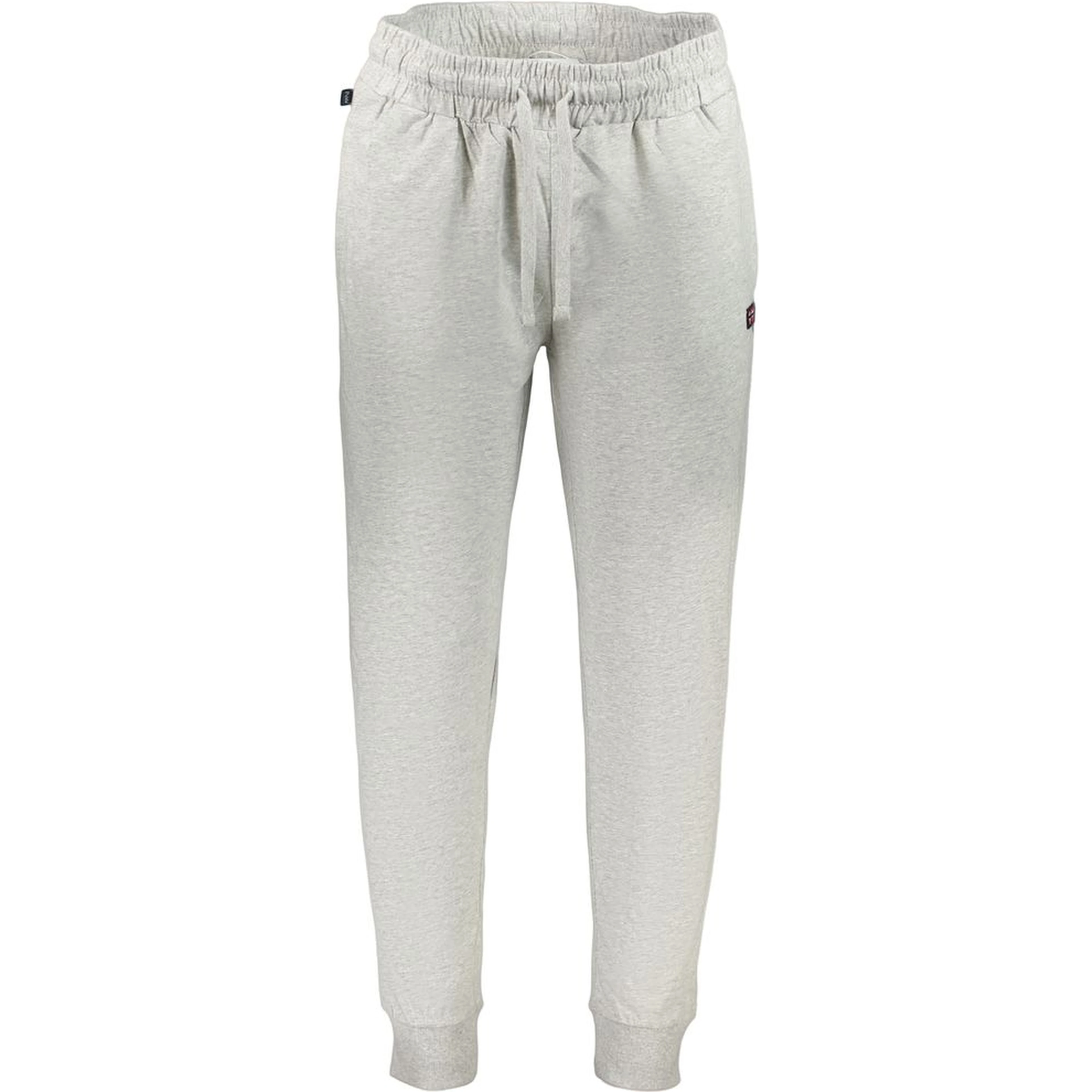 Gray Cotton Athletic Pants