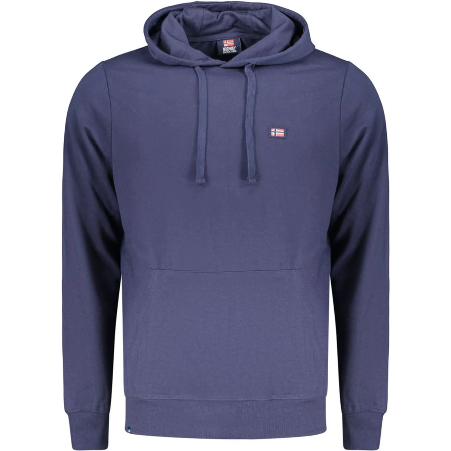 Blue Cotton Men's Hoodie