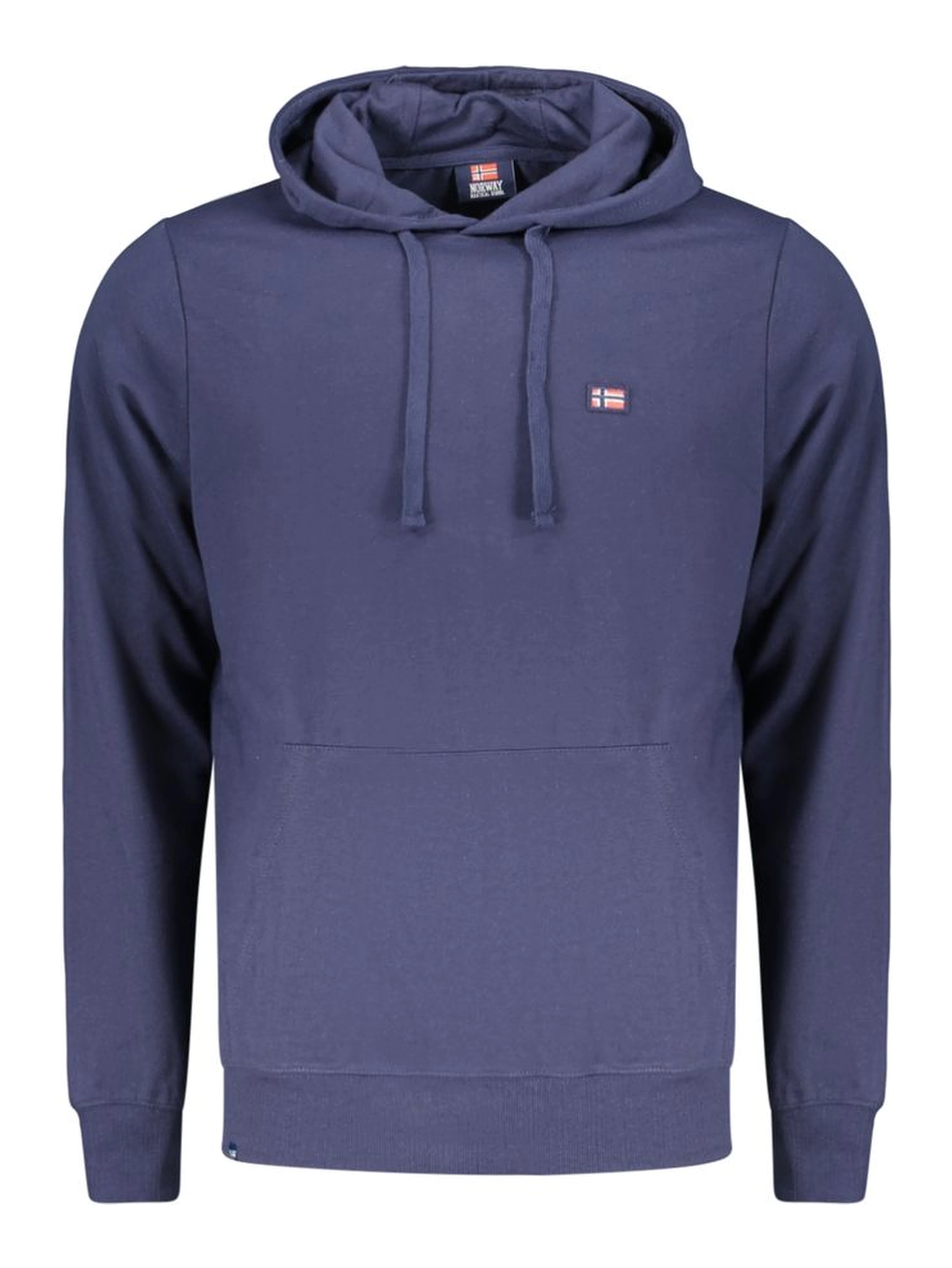 Blue Cotton Men's Hoodie