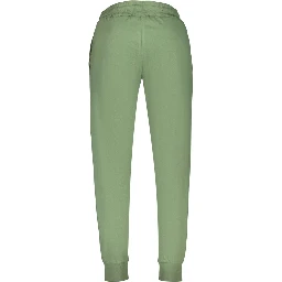 Green Cotton Athletic Pants