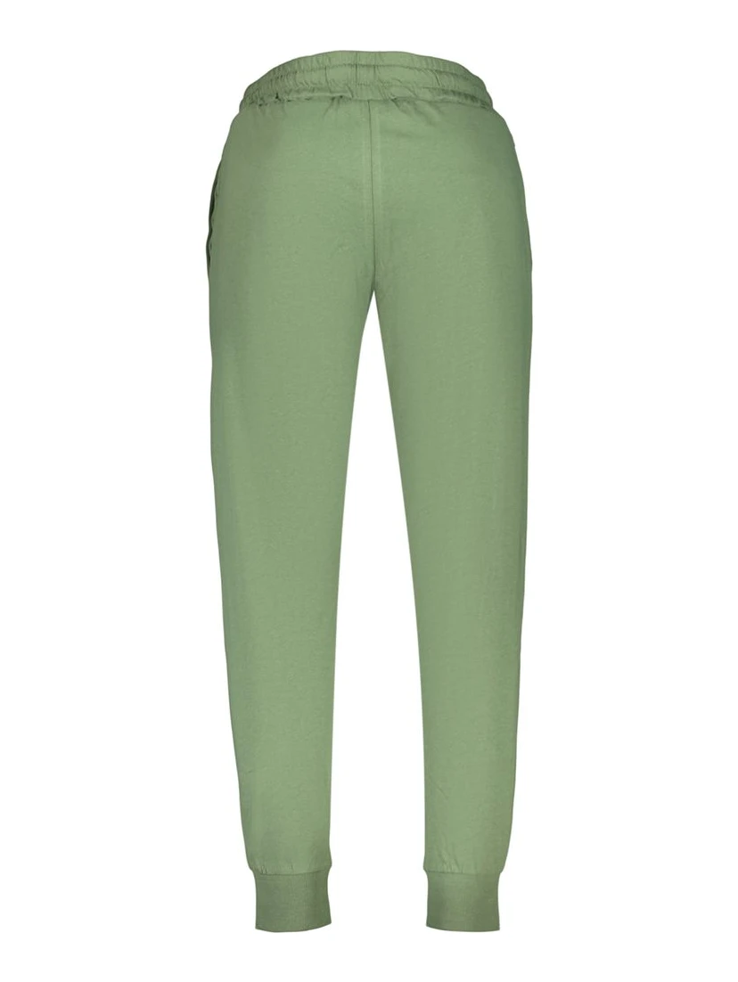 Green Cotton Athletic Pants
