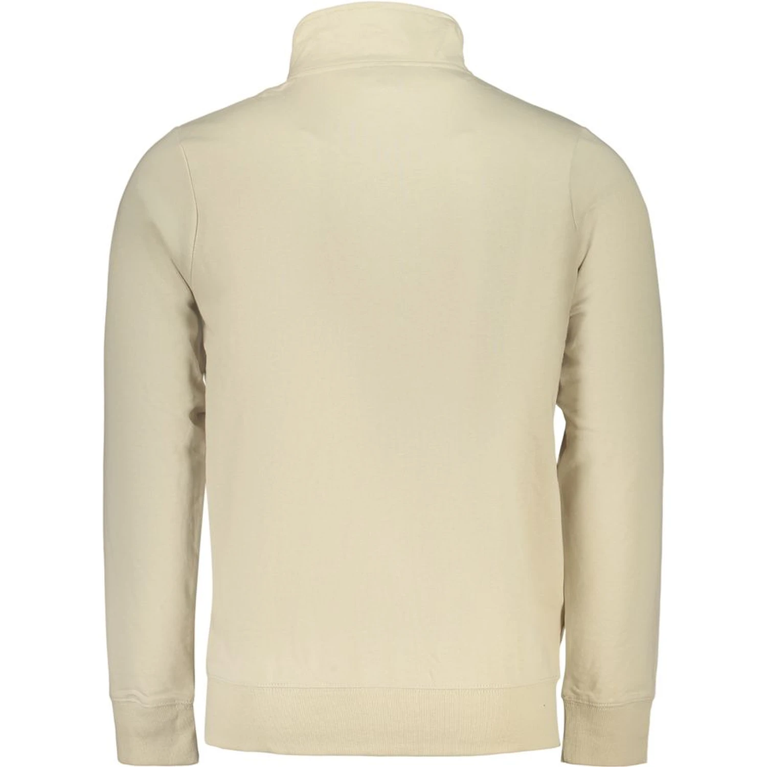 Beige Cotton Men Sweatshirt