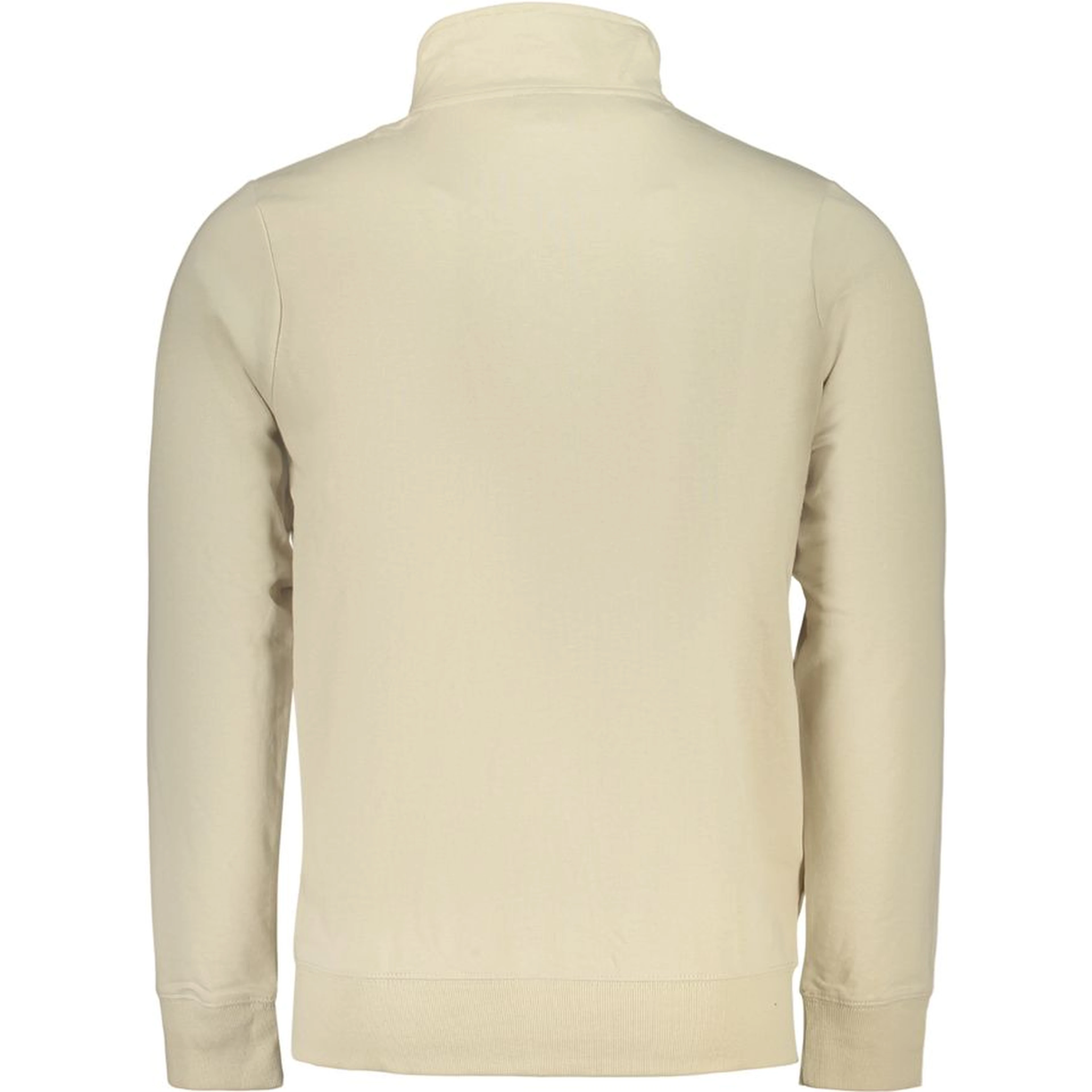 Beige Cotton Men Sweatshirt