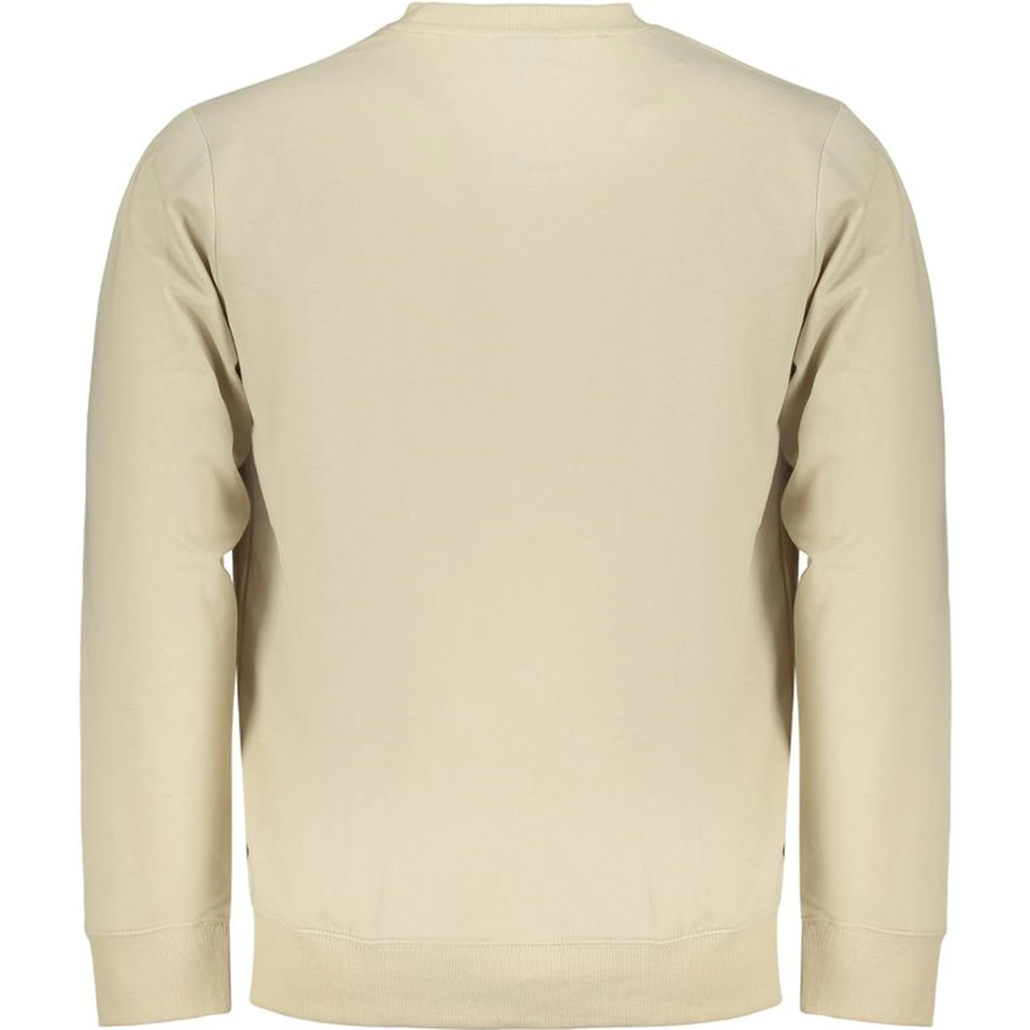 Beige Cotton Men Sweatshirt