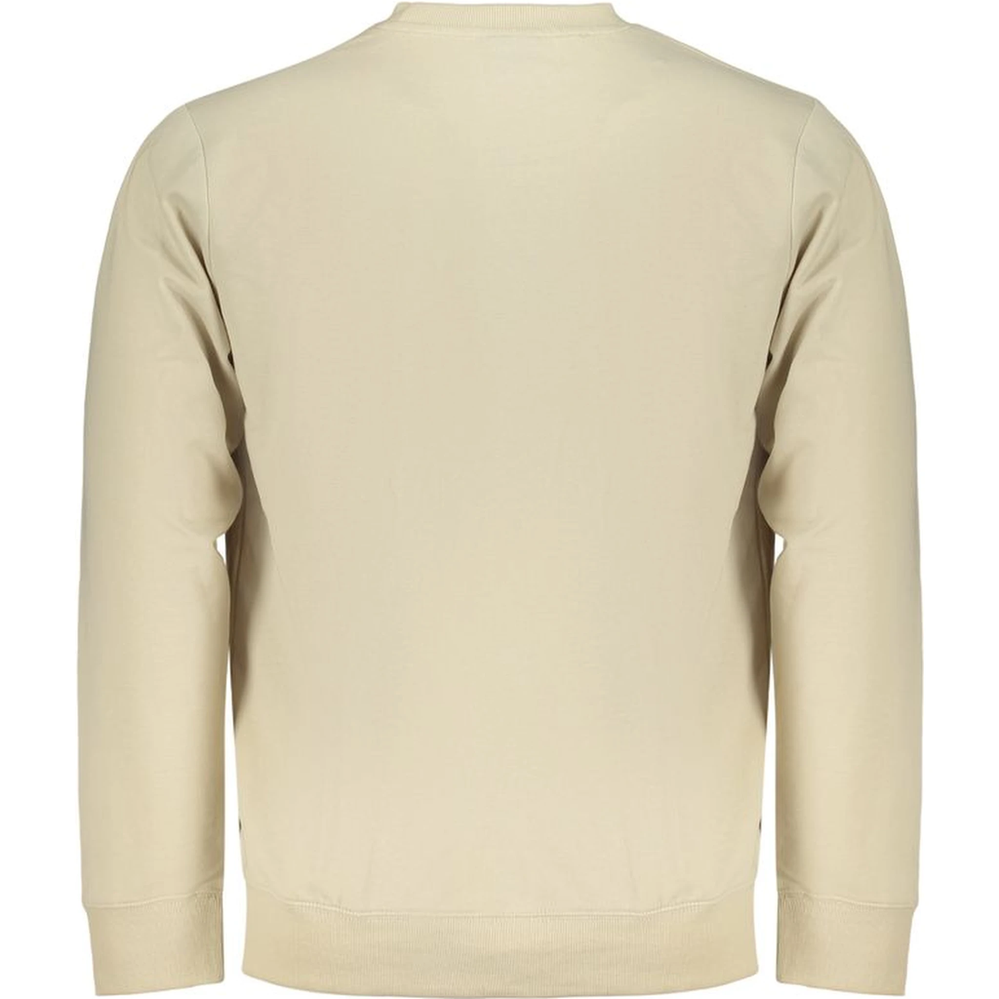 Beige Cotton Men Sweatshirt