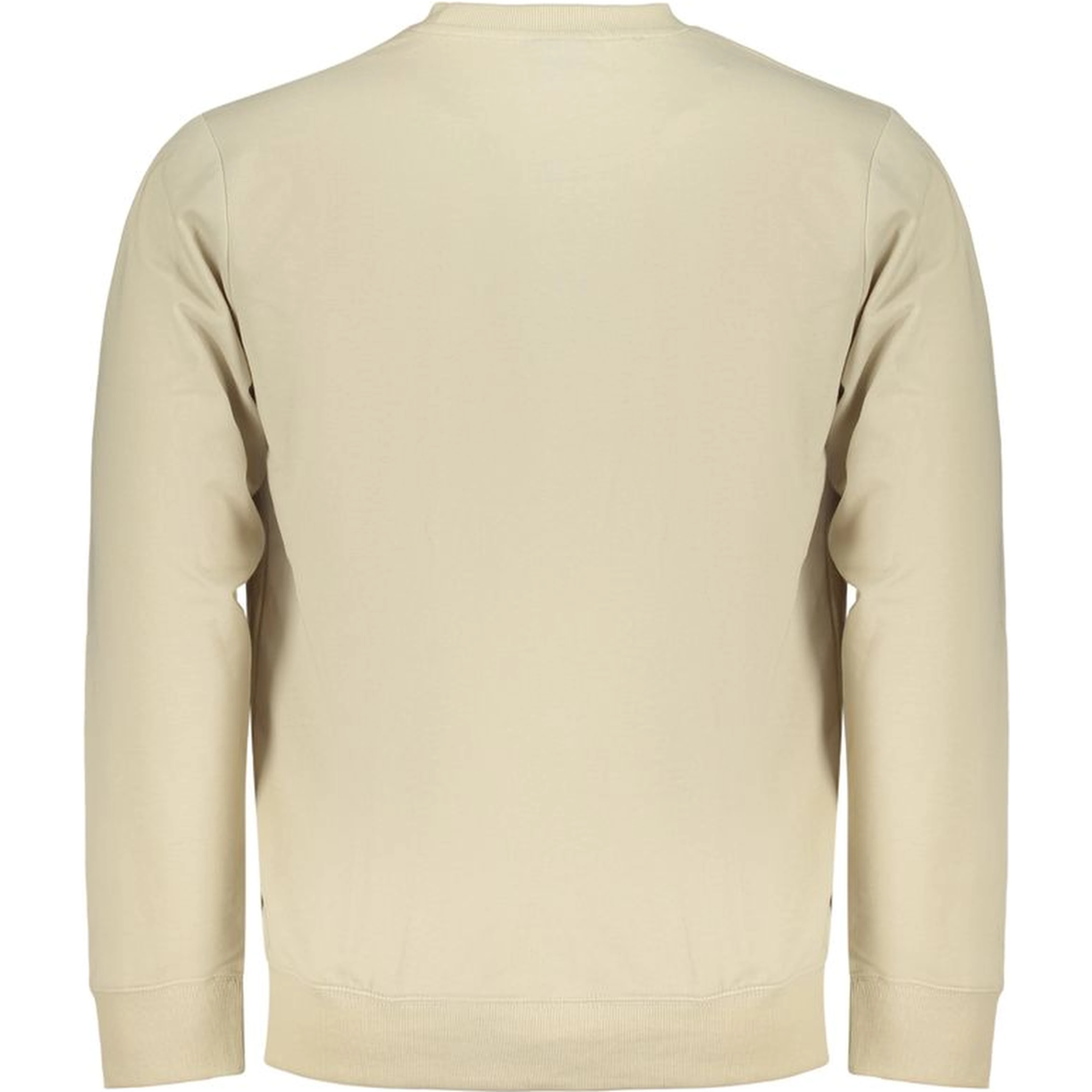 Beige Cotton Men Sweatshirt