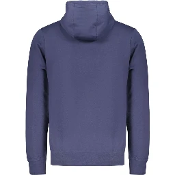 Blue Cotton Men's Hoodie