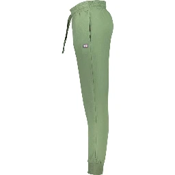 Green Cotton Athletic Pants