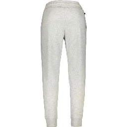 Gray Cotton Athletic Pants
