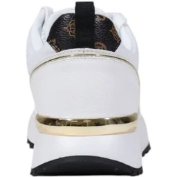 White Polyethylene Low Top Sneakers