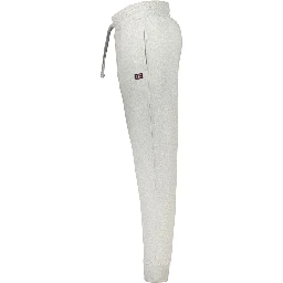 Gray Cotton Athletic Pants