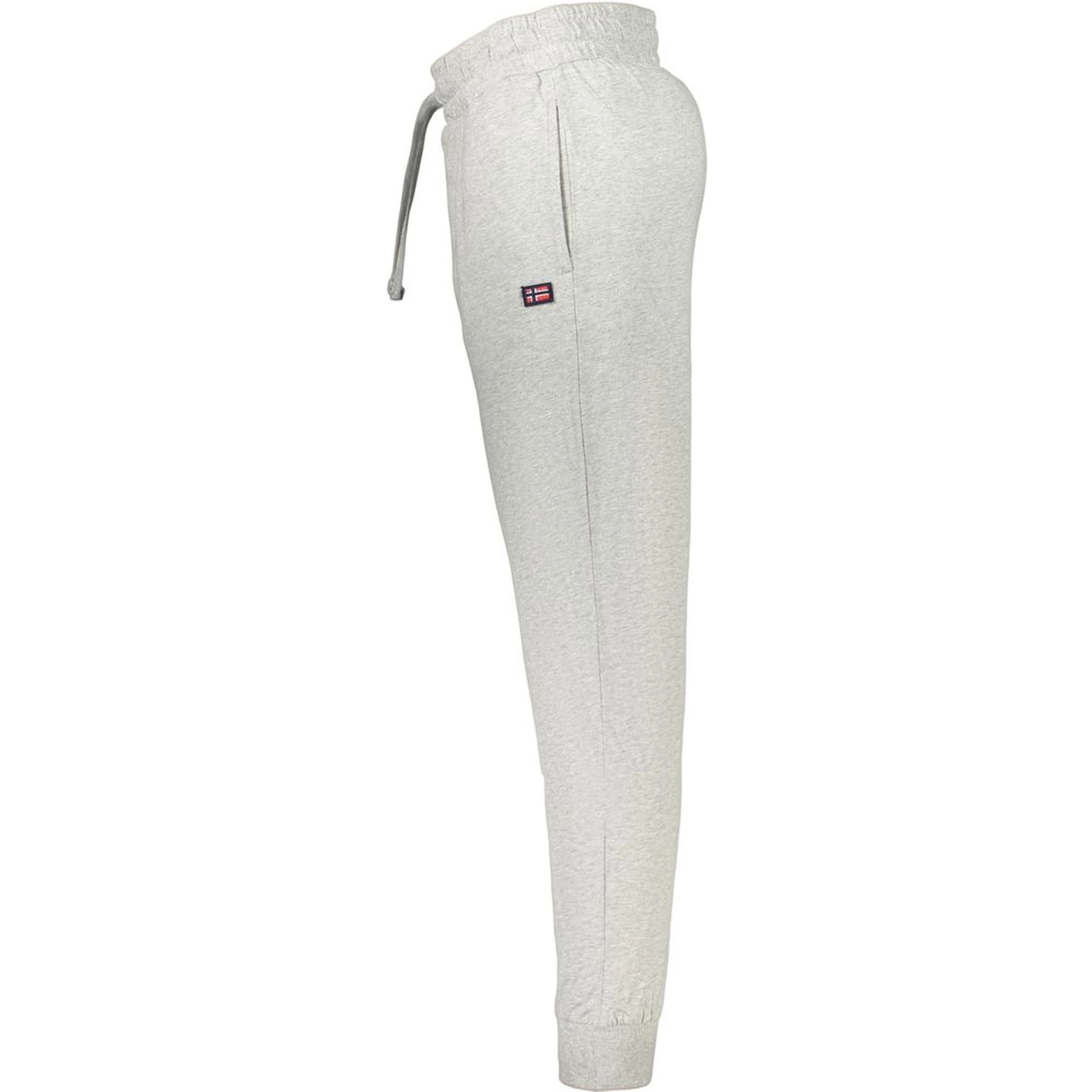 Gray Cotton Athletic Pants