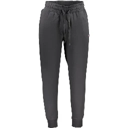Black Cotton Athletic Pants