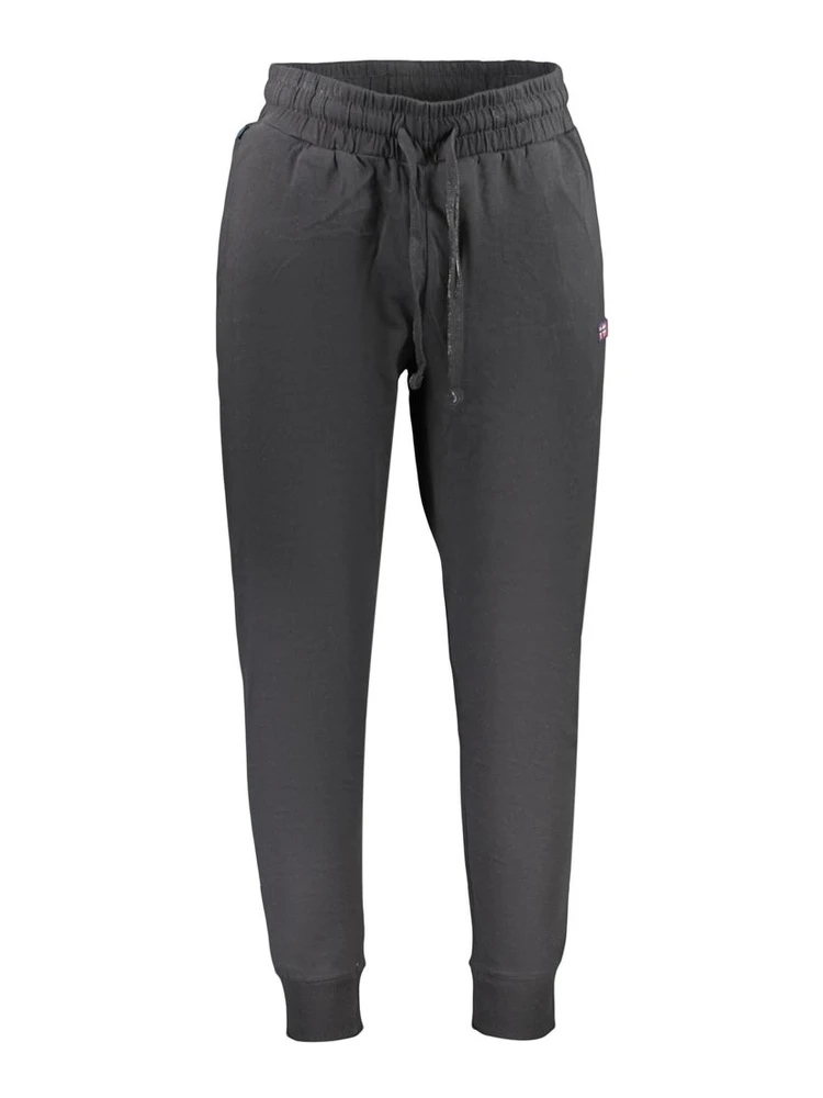 Black Cotton Athletic Pants