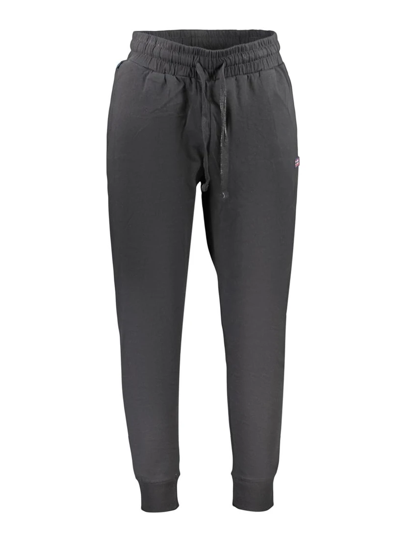 Black Cotton Athletic Pants