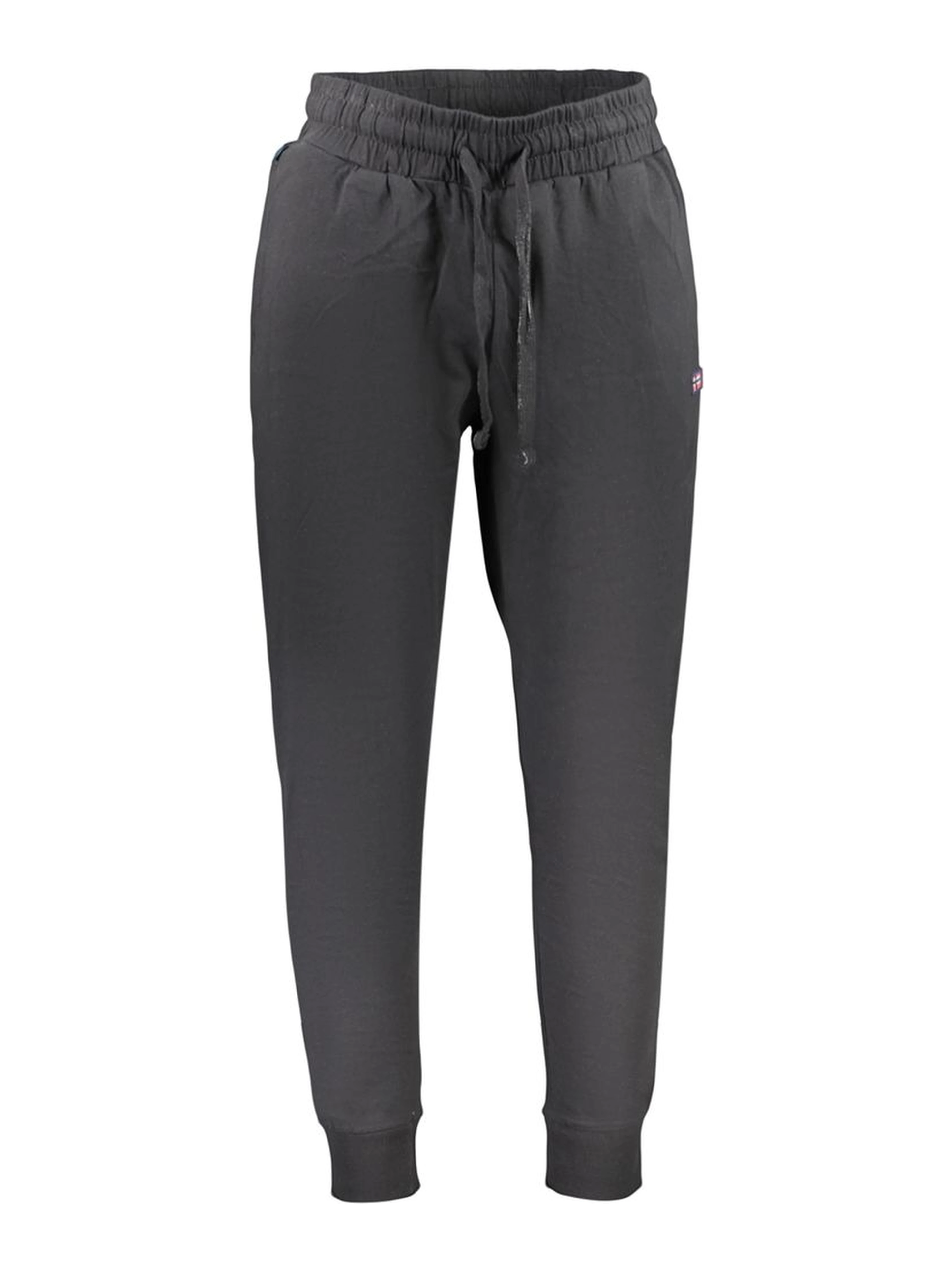 Black Cotton Athletic Pants