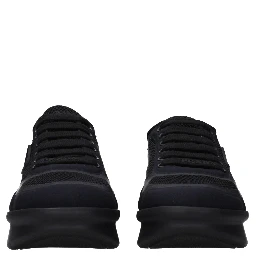 Black Fabric Low Top Sneakers