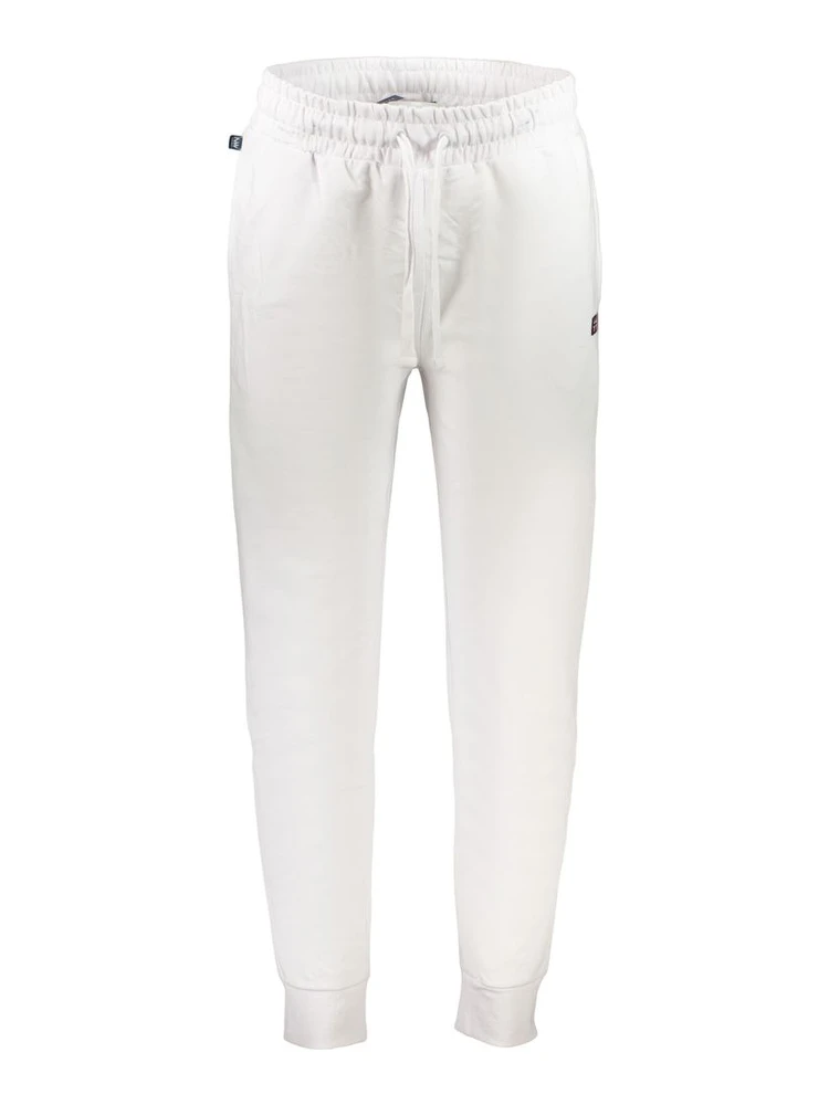 White Cotton Men's Sweatpant