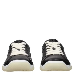 Black Leather Sneakers