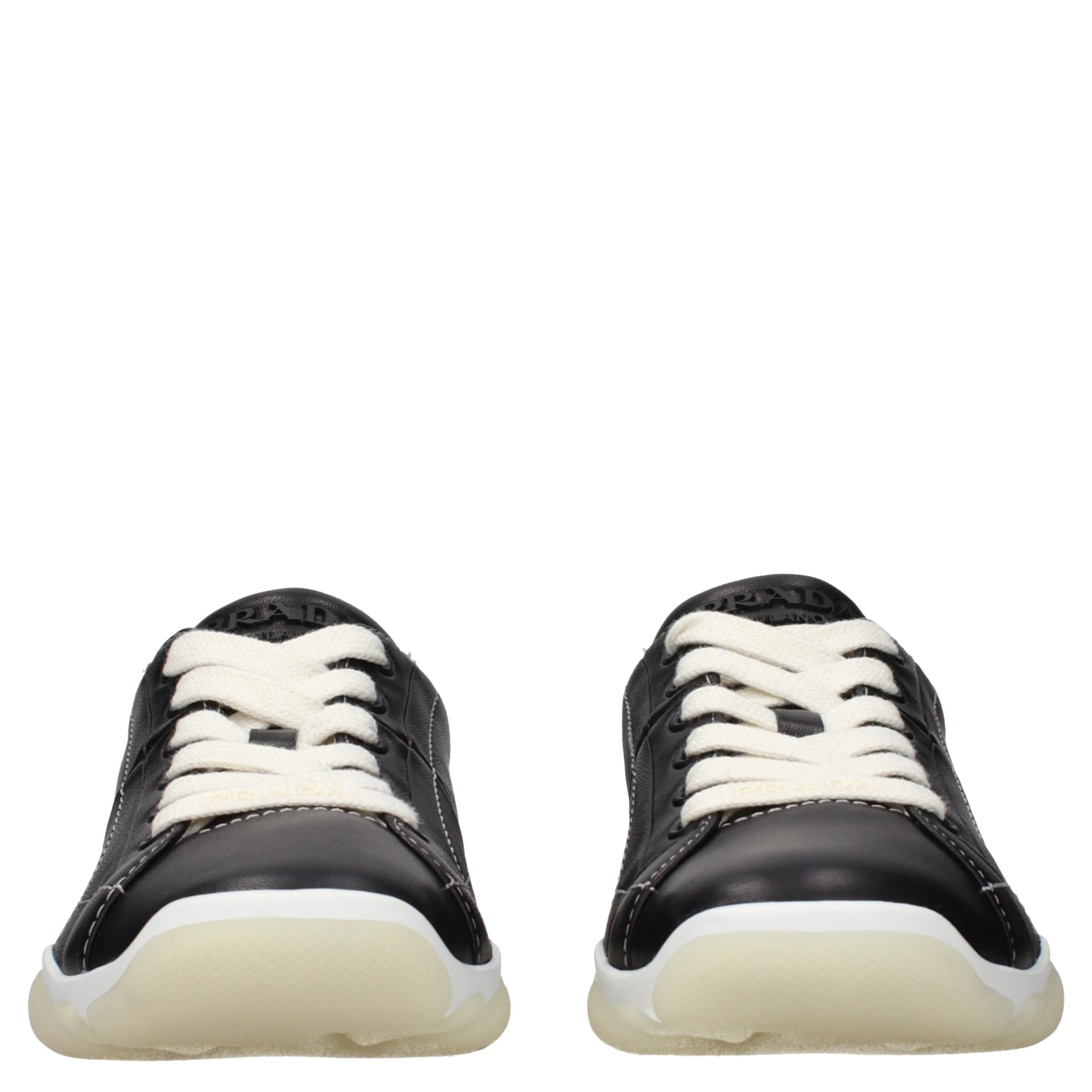 Black Leather Sneakers