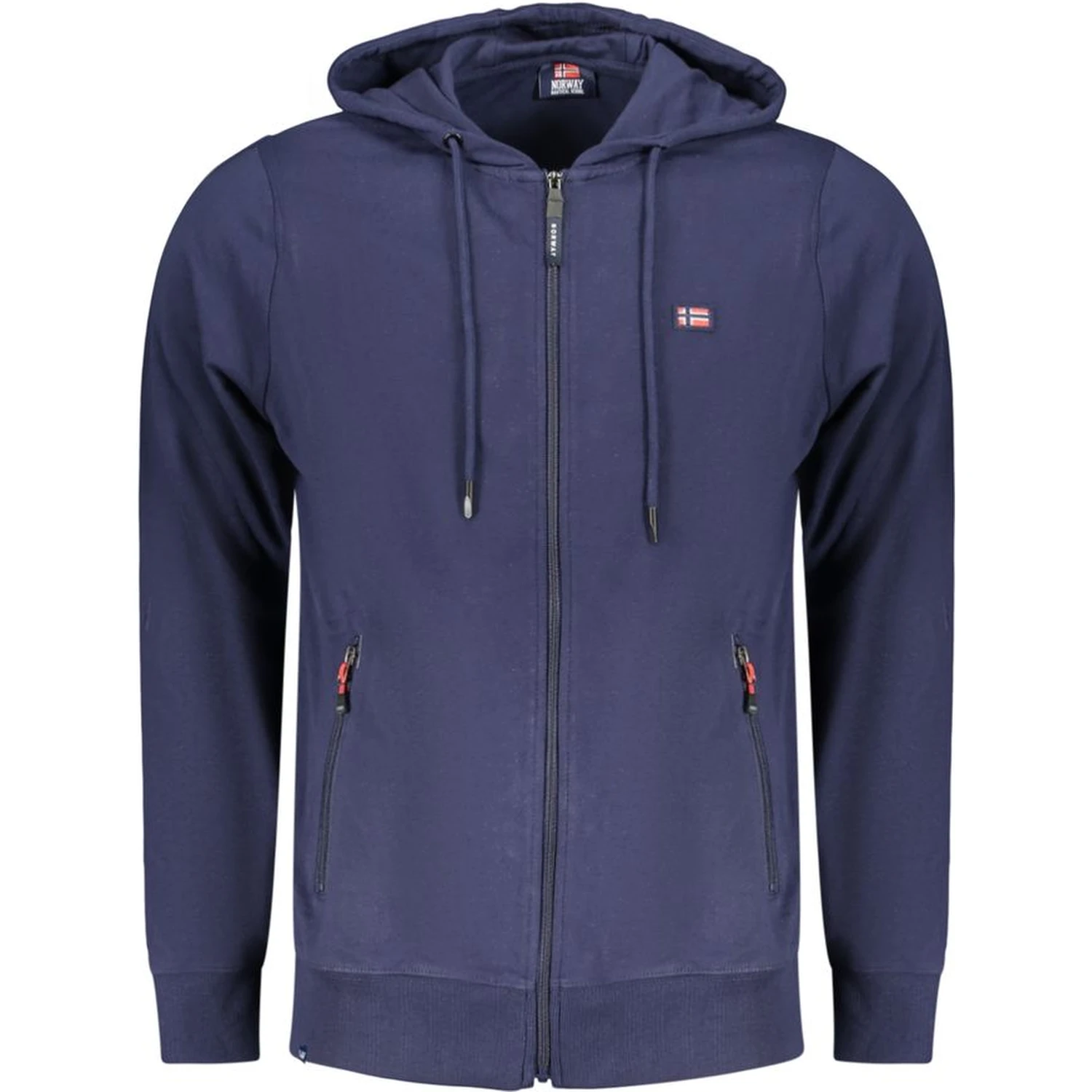 Blue Cotton Men's Hoodie