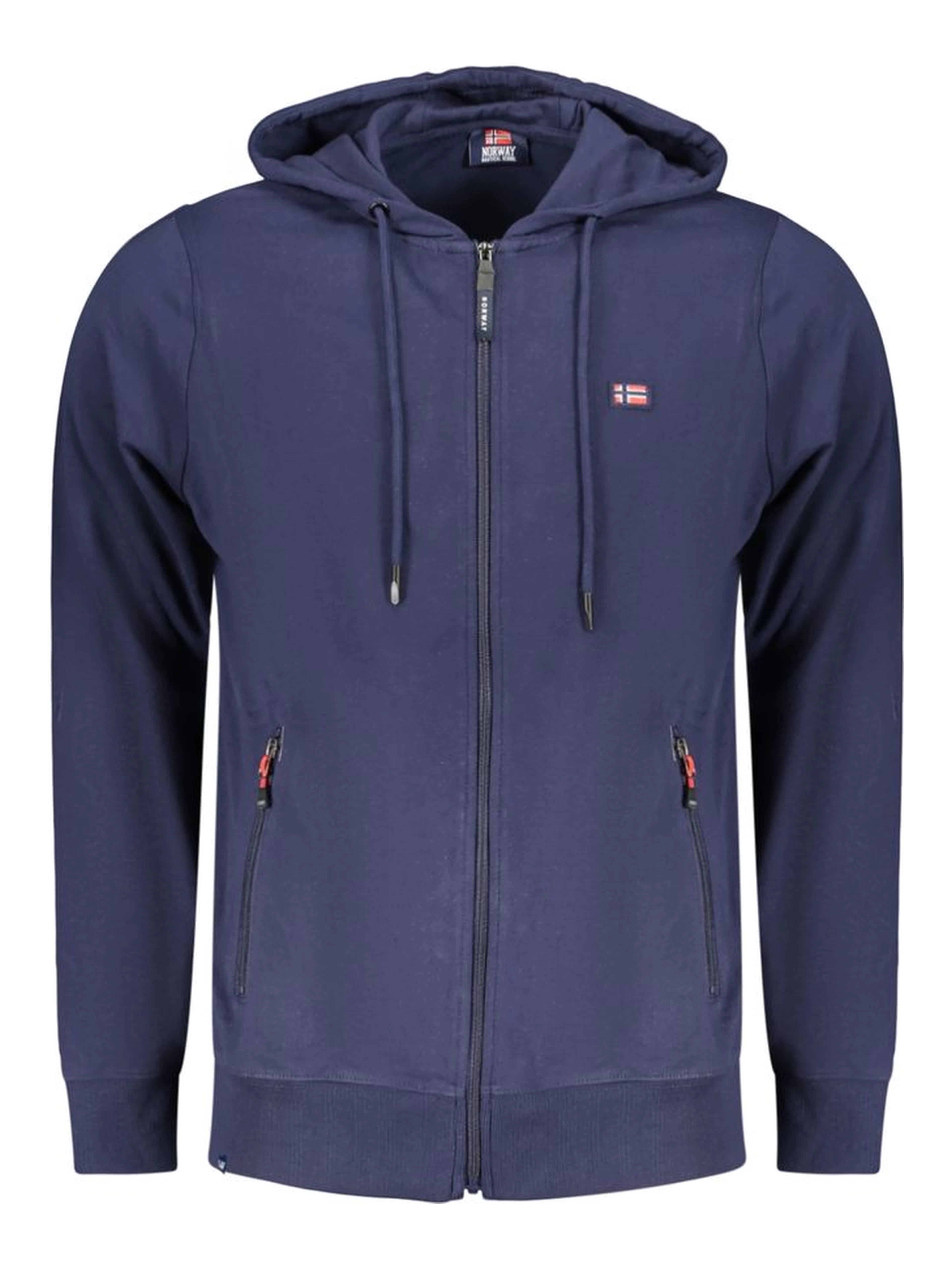 Blue Cotton Men's Hoodie