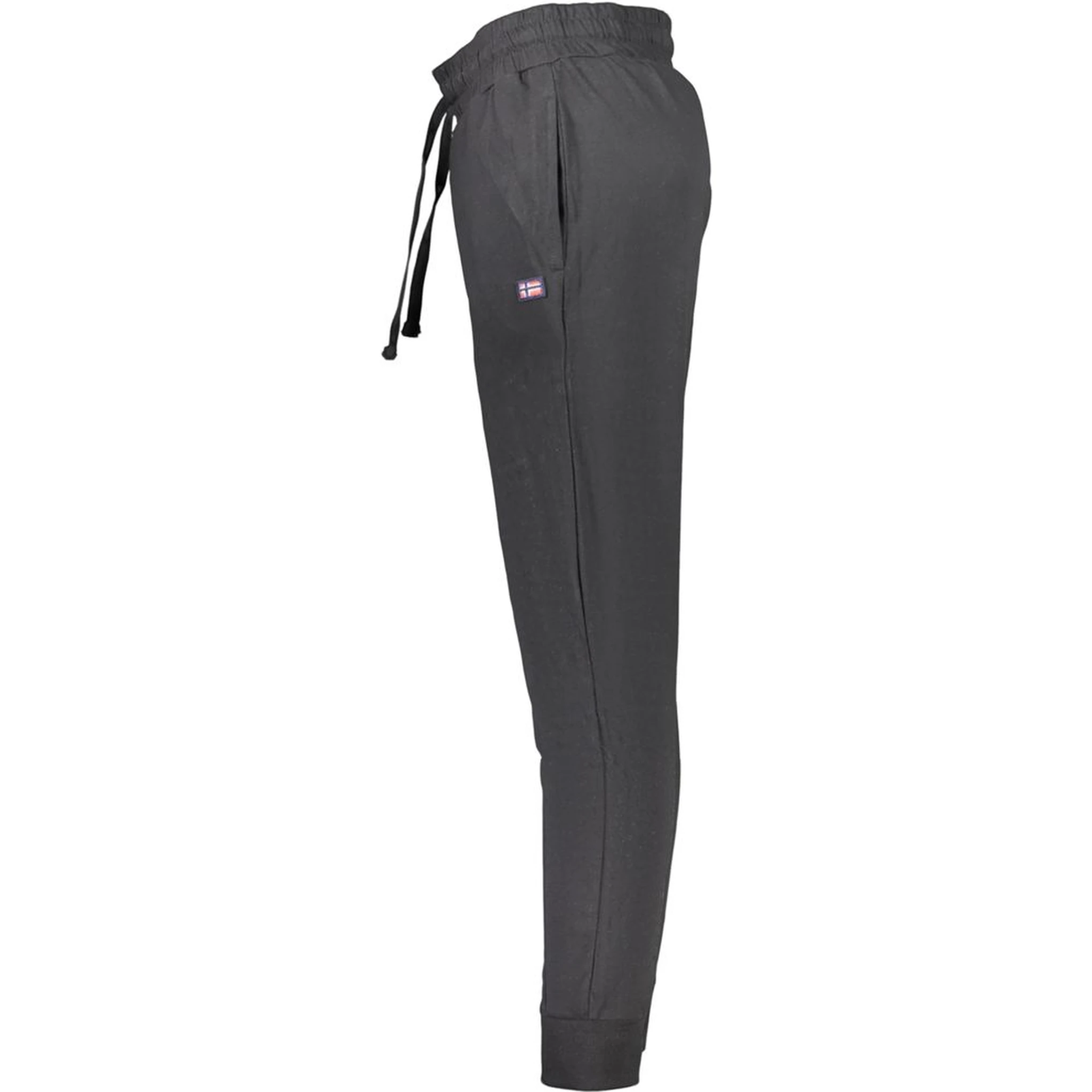 Black Cotton Athletic Pants