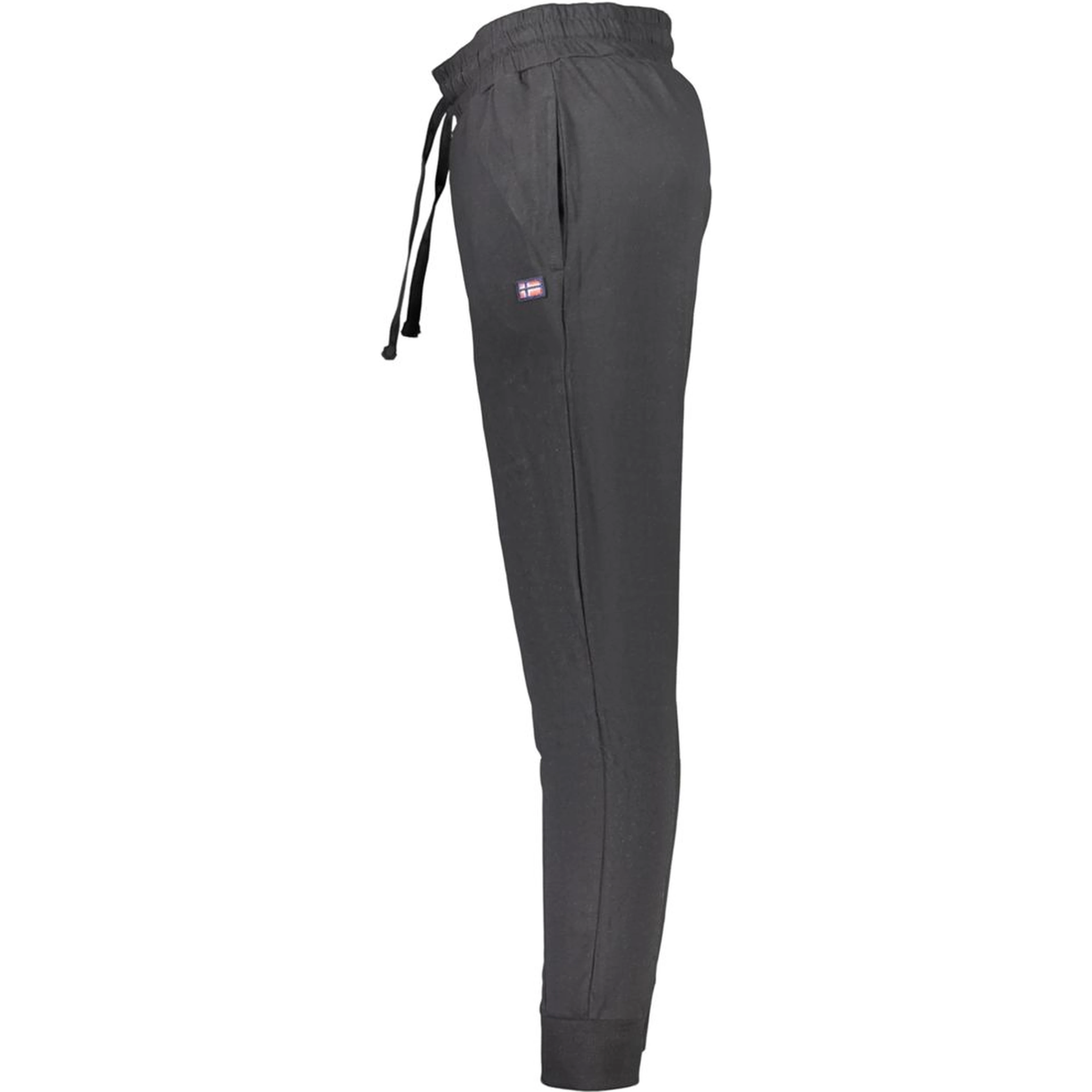 Black Cotton Athletic Pants