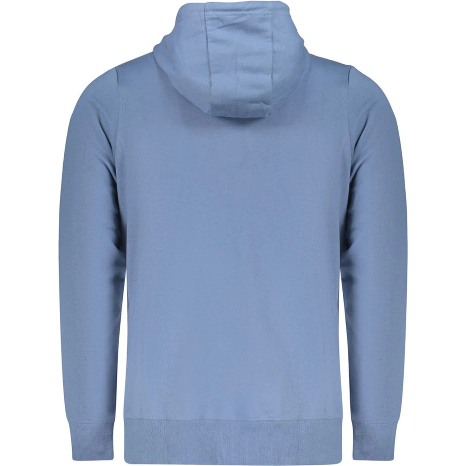 "Blu Cotton Mens Sweatshirt with Hood"