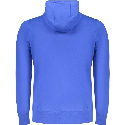 Blue Cotton Men's Hoodie