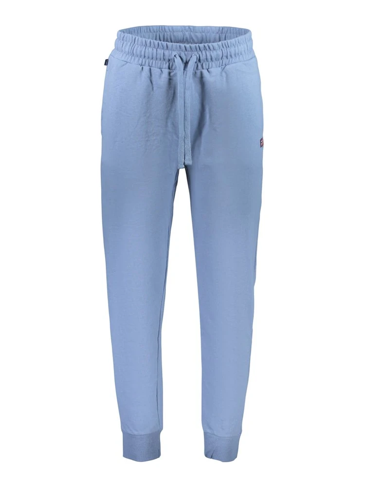 Blu Cotton Mens Trousers