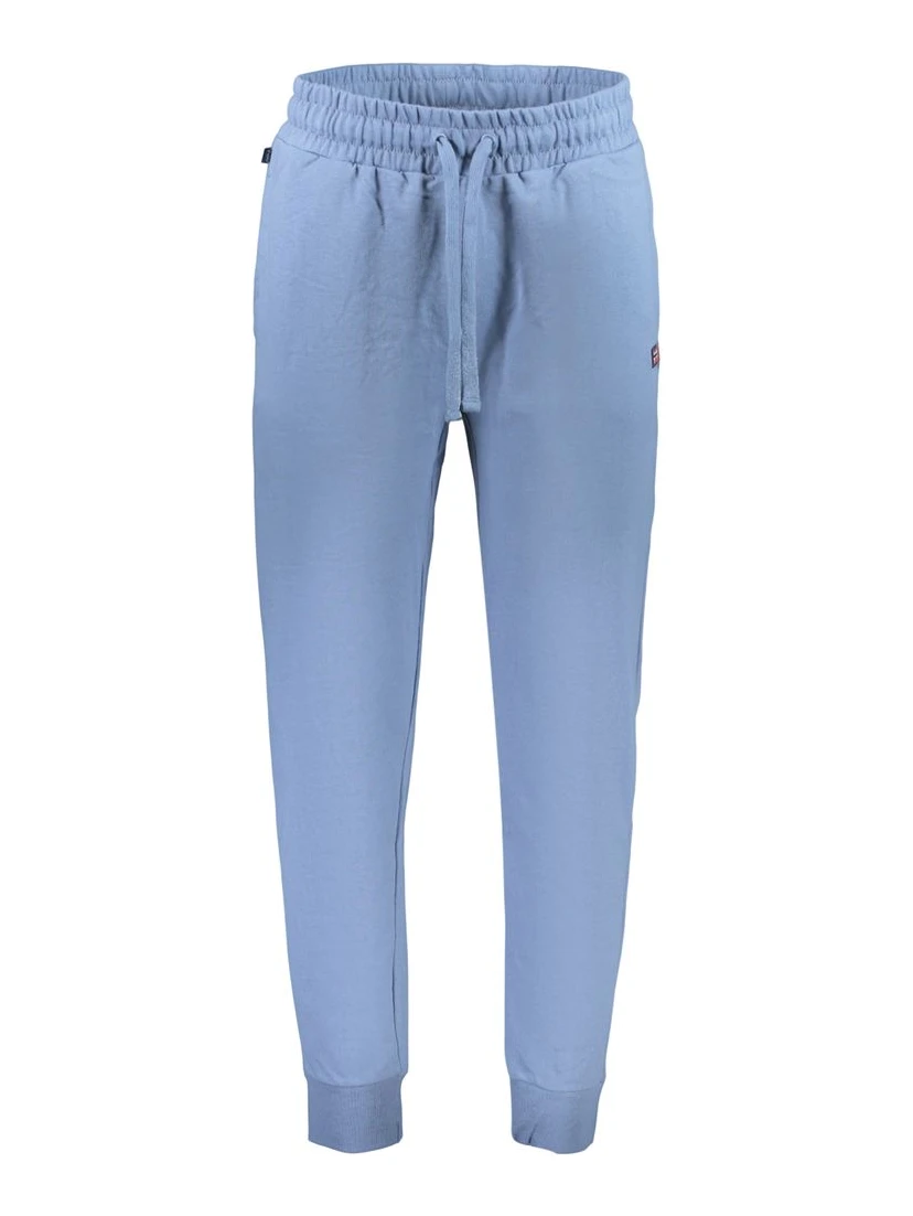 Blu Cotton Mens Trousers