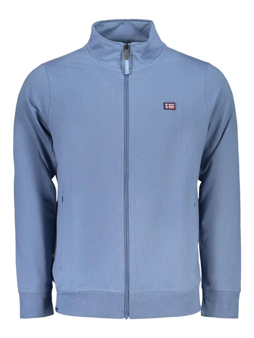 Blue Cotton Men's Sweatshirt